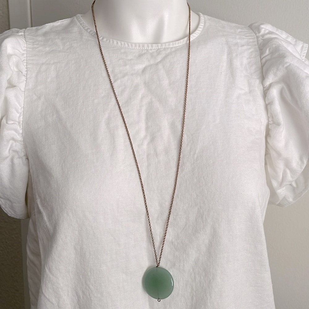Large necklace, aventurine stone